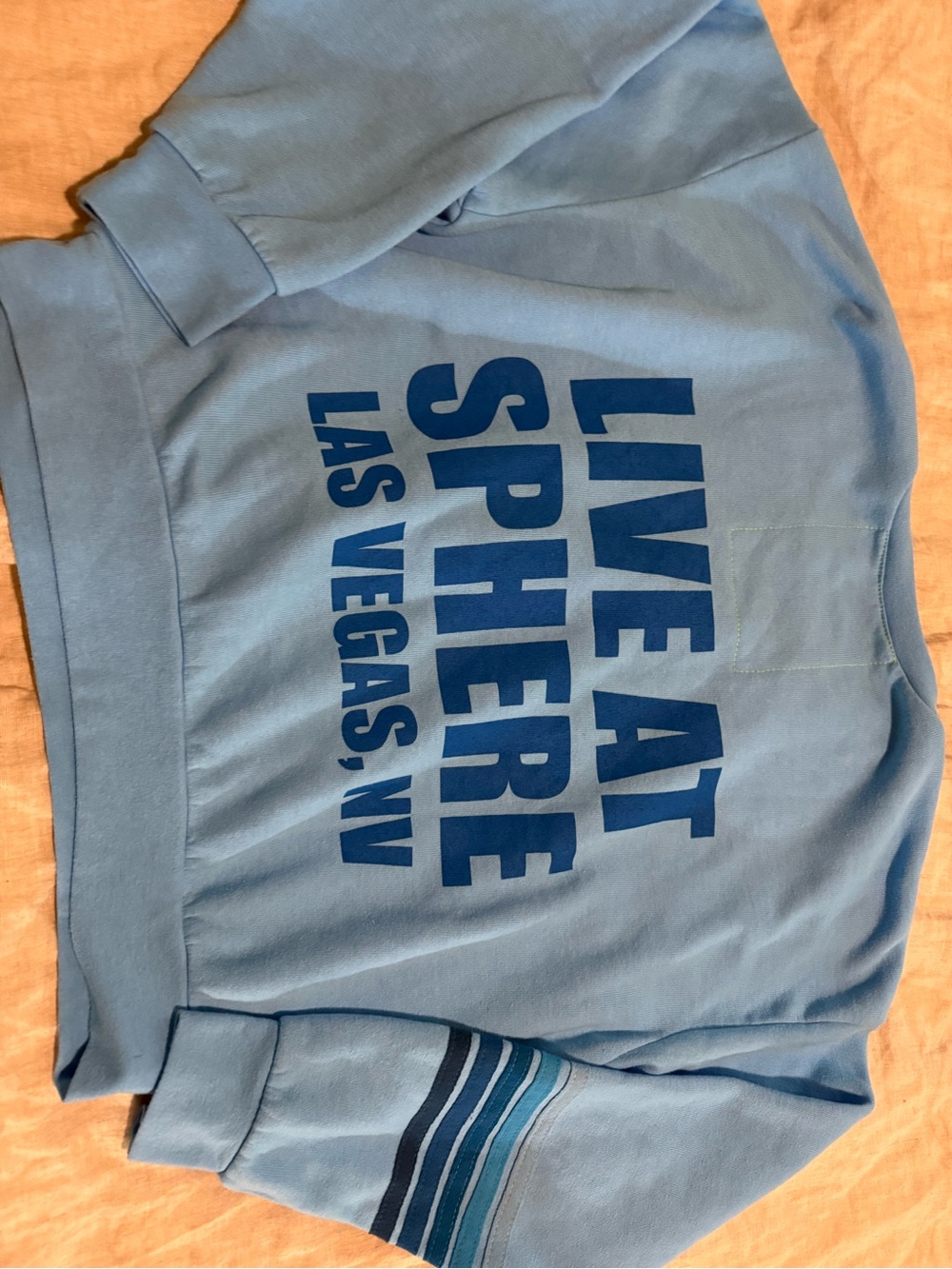 Aviator Nation Light Blue Crewneck with Navy Lettering Backstreet Boys, new - Picture 2 of 5